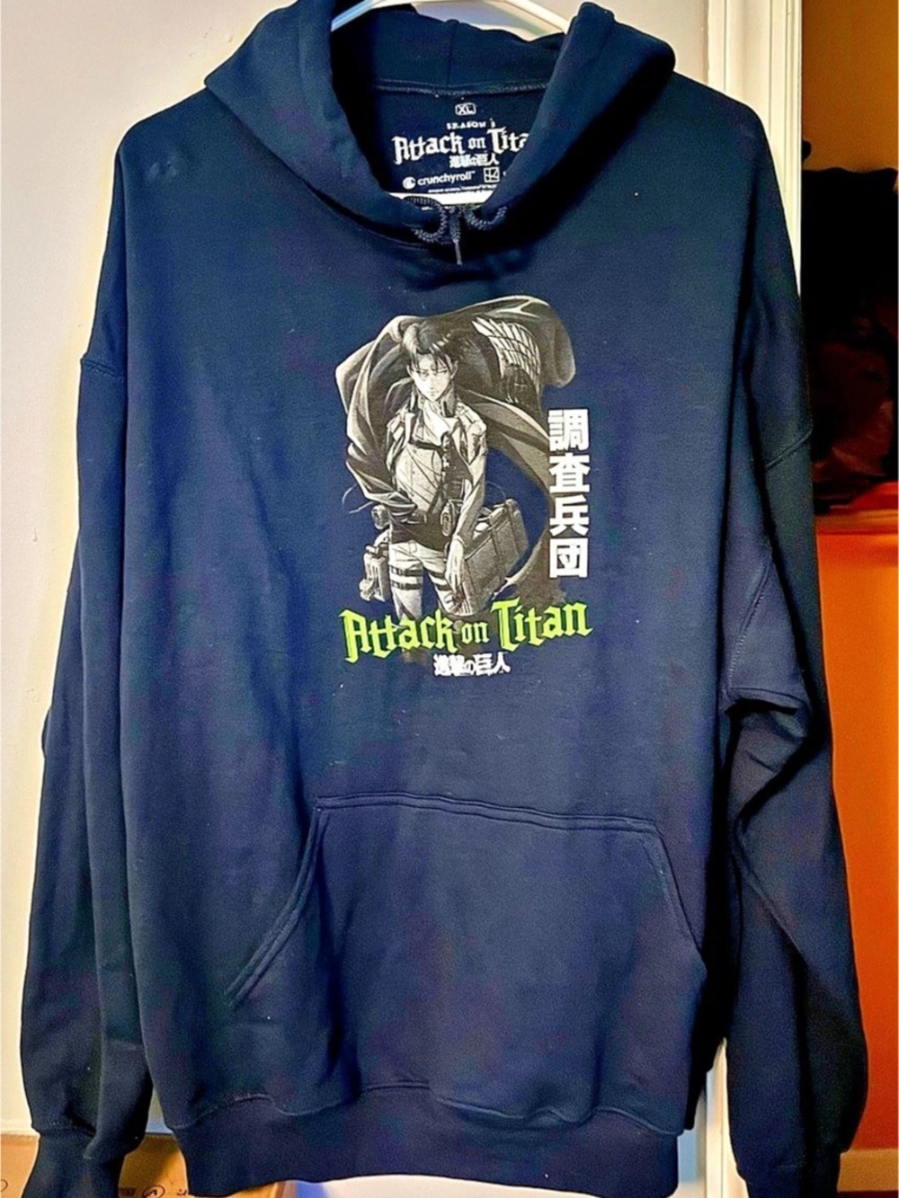 Attack On Titan Levi Tonal Hoodie